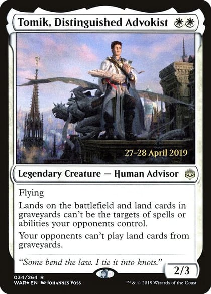 Tomik, Distinguished Advokist, Prerelease Cards 34