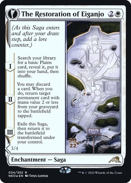 The Restoration of Eiganjo, Prerelease Cards 34
