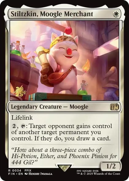 Stiltzkin, Moogle Merchant, Prerelease Cards 34