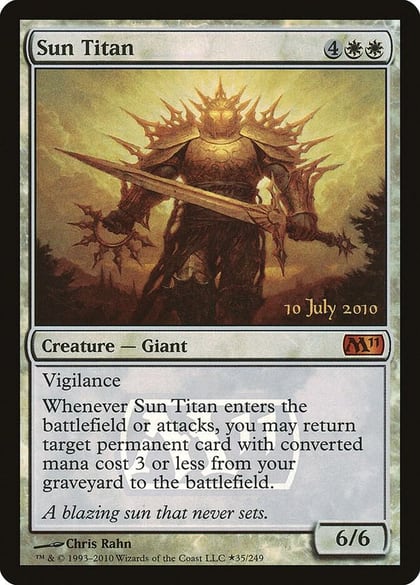 Sun Titan, Prerelease Cards 35