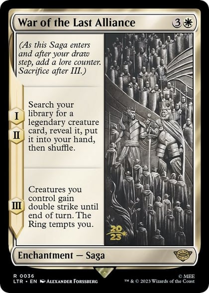 War of the Last Alliance, Prerelease Cards 36