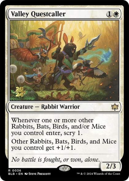 Valley Questcaller, Prerelease Cards 36