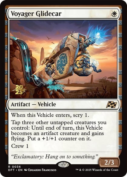 Voyager Glidecar, Prerelease Cards 36