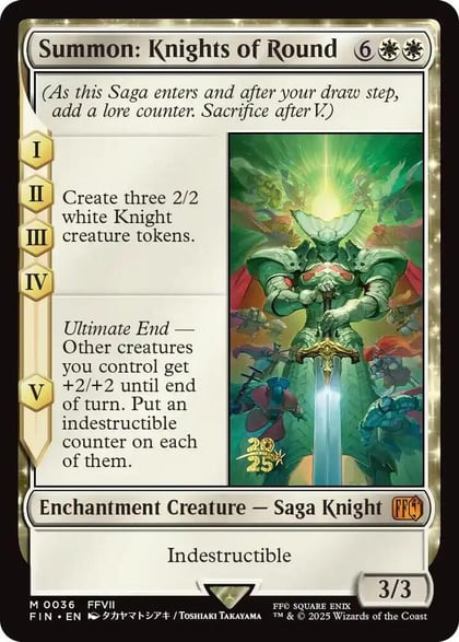 Summon: Knights of Round, Prerelease Cards 36
