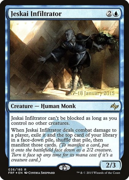 Jeskai Infiltrator, Prerelease Cards 36