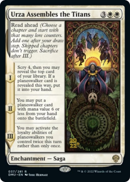 Urza Assembles the Titans, Prerelease Cards 37