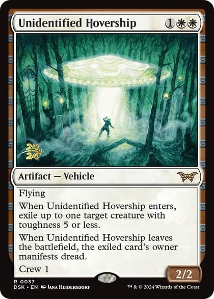 Unidentified Hovership, Prerelease Cards 37