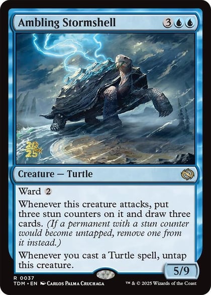 Ambling Stormshell, Prerelease Cards 37