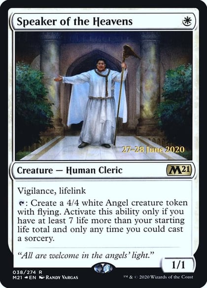 Speaker of the Heavens, Prerelease Cards 38