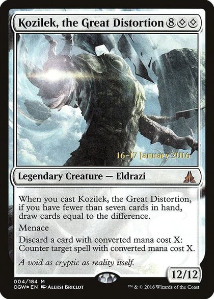 Kozilek, the Great Distortion, Prerelease Cards 4