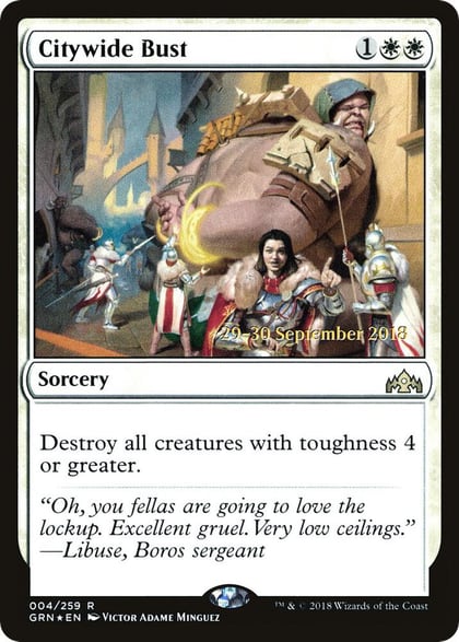 Citywide Bust, Prerelease Cards 4