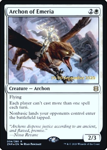 Archon of Emeria, Prerelease Cards 4