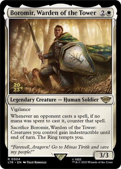 Boromir, Warden of the Tower, Prerelease Cards 4