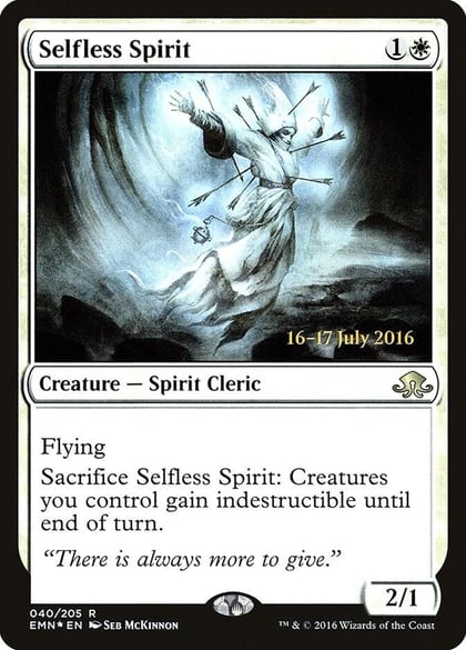 Selfless Spirit, Prerelease Cards 40