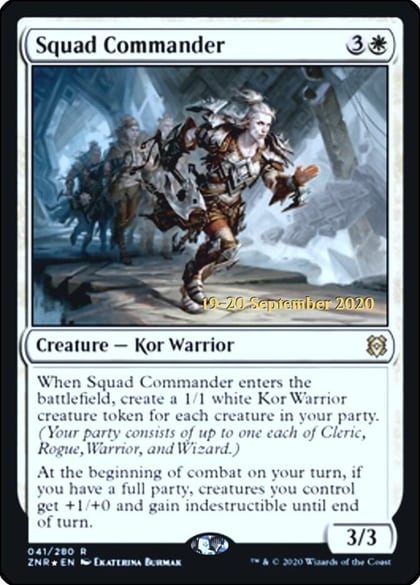 Squad Commander, Prerelease Cards 41