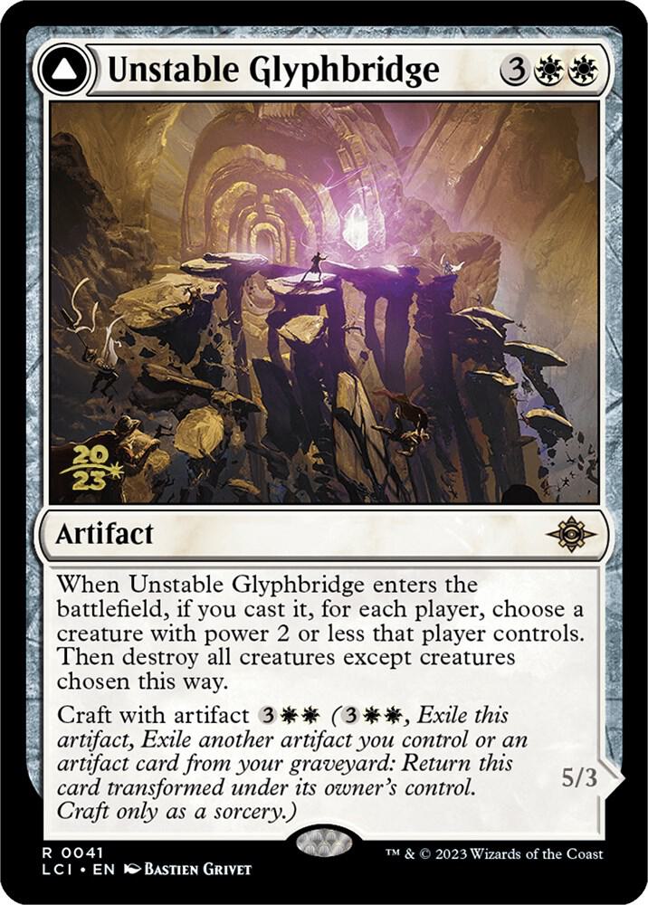 Unstable Glyphbridge, Prerelease Cards 41