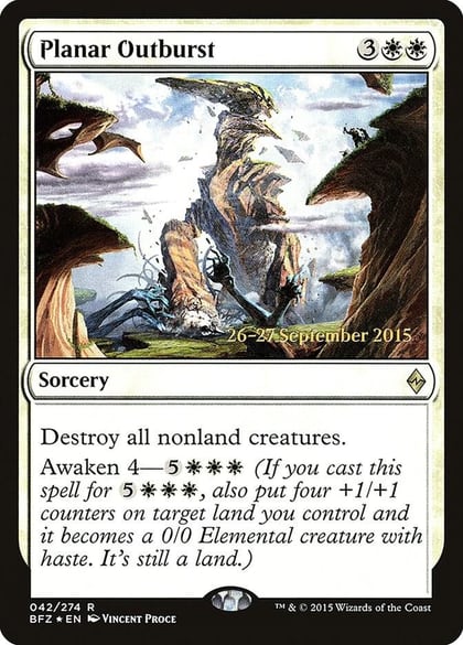 Planar Outburst, Prerelease Cards 42