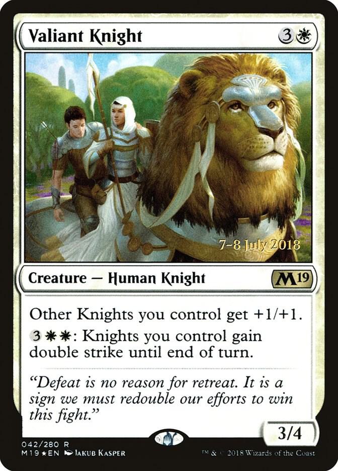 Valiant Knight, Prerelease Cards 42