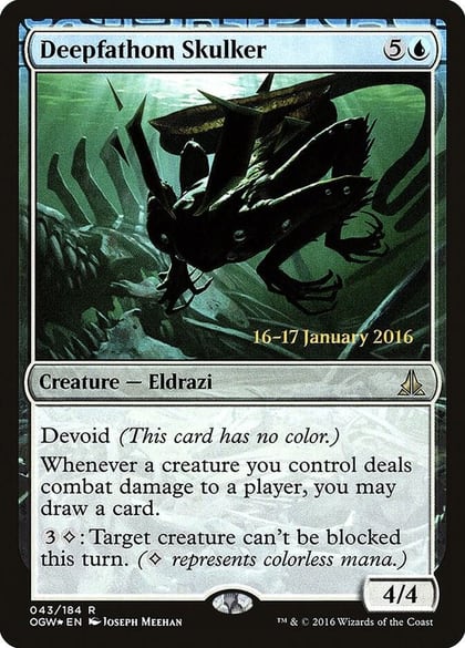 Deepfathom Skulker, Prerelease Cards 43