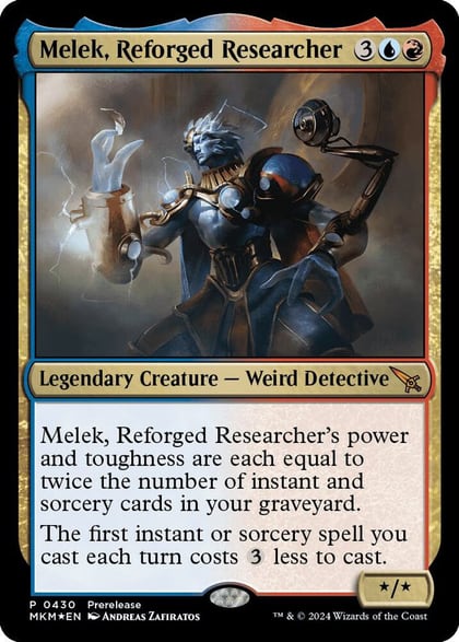 Melek, Reforged Researcher, Prerelease Cards 430