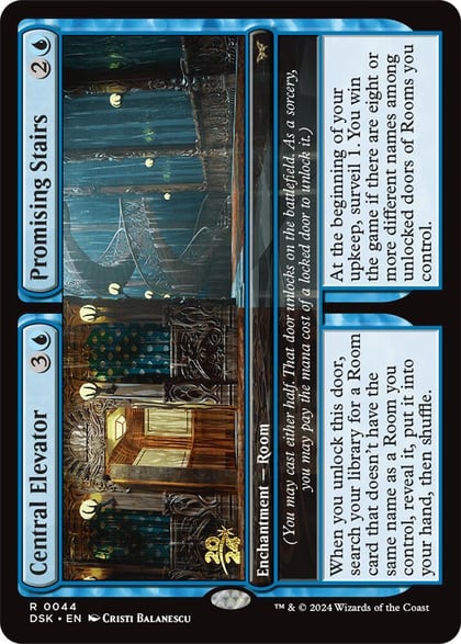 Central Elevator // Promising Stairs, Prerelease Cards 44