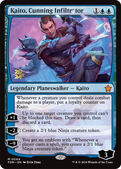 Kaito, Cunning Infiltrator, Prerelease Cards 44