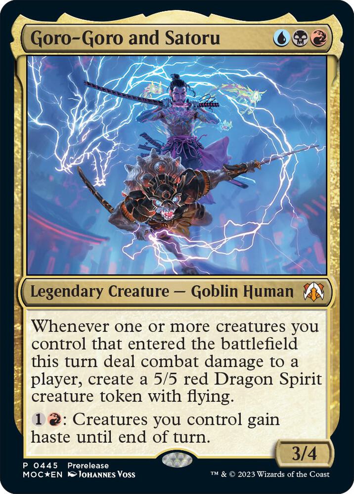 Goro-Goro and Satoru, Prerelease Cards 445