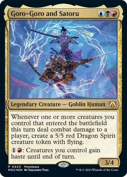 Goro-Goro and Satoru, Prerelease Cards 445