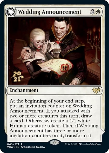Wedding Announcement, Prerelease Cards 45
