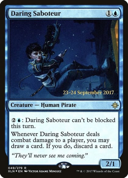 Daring Saboteur, Prerelease Cards 49