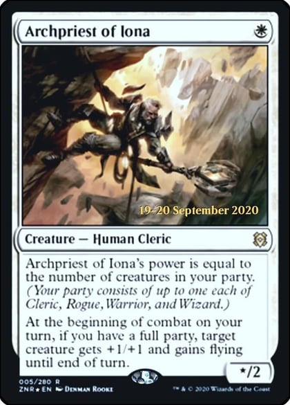 Archpriest of Iona, Prerelease Cards 5