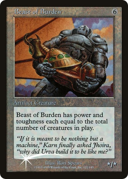 Beast of Burden (No Date), Prerelease Cards 5