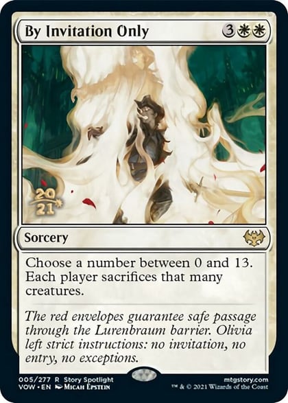 By Invitation Only, Prerelease Cards 5