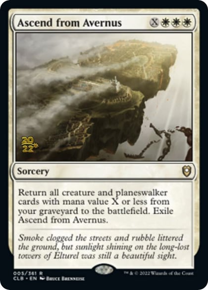 Ascend from Avernus, Prerelease Cards 5