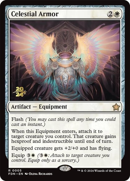 Celestial Armor, Prerelease Cards 5