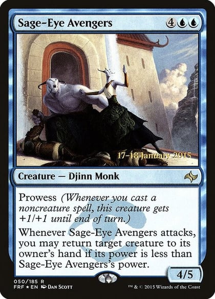 Sage-Eye Avengers, Prerelease Cards 50