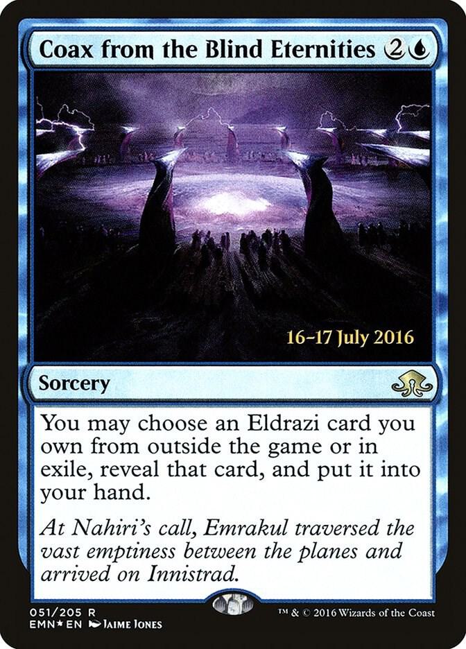 Coax from the Blind Eternities, Prerelease Cards 51