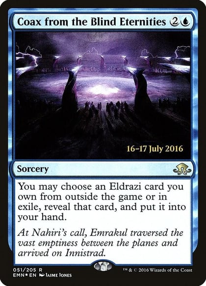 Coax from the Blind Eternities, Prerelease Cards 51