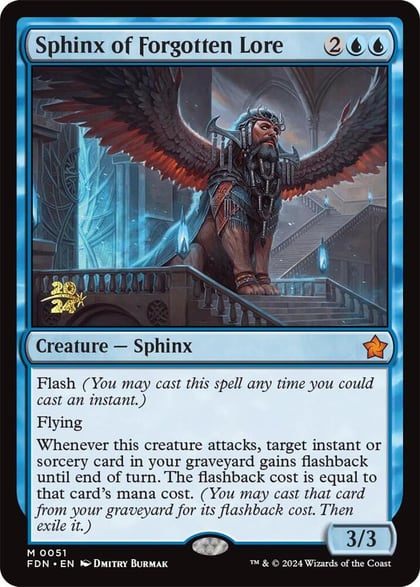 Sphinx of Forgotten Lore, Prerelease Cards 51