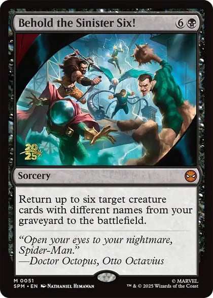 Behold the Sinister Six!, Prerelease Cards 51