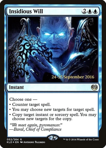 Insidious Will, Prerelease Cards 52