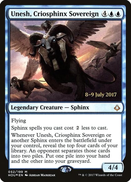 Unesh, Criosphinx Sovereign, Prerelease Cards 52