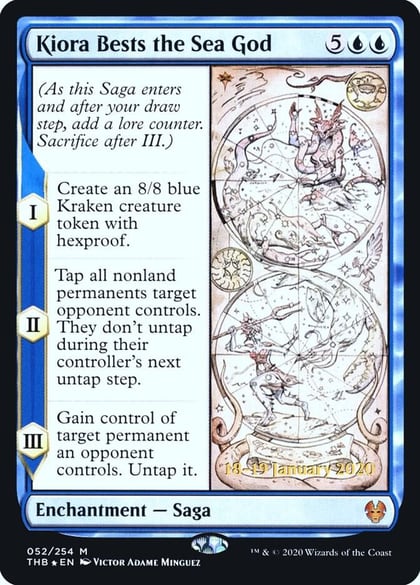 Kiora Bests the Sea God, Prerelease Cards 52