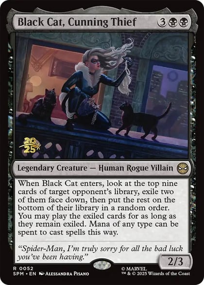 Black Cat, Cunning Thief, Prerelease Cards 52