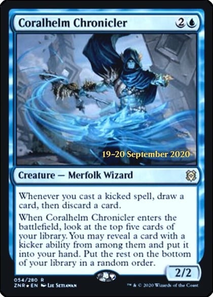 Coralhelm Chronicler, Prerelease Cards 54