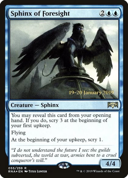 Sphinx of Foresight, Prerelease Cards 55