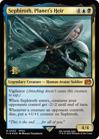 Sephiroth, Planet's Heir, Prerelease Cards 553