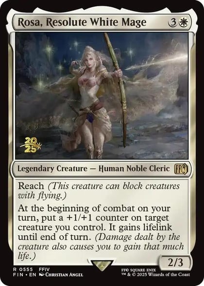 Rosa, Resolute White Mage, Prerelease Cards 555