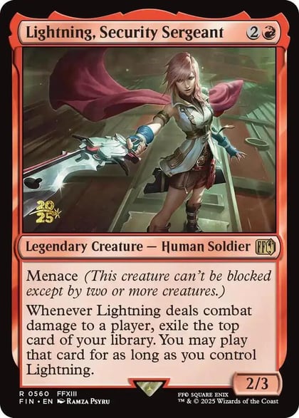 Lightning, Security Sergeant, Prerelease Cards 560