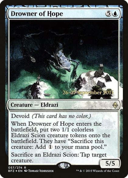 Drowner of Hope, Prerelease Cards 57